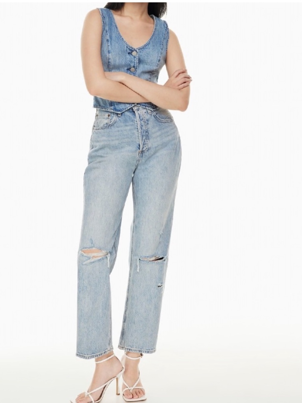Denim Forum the Joni high rise loose